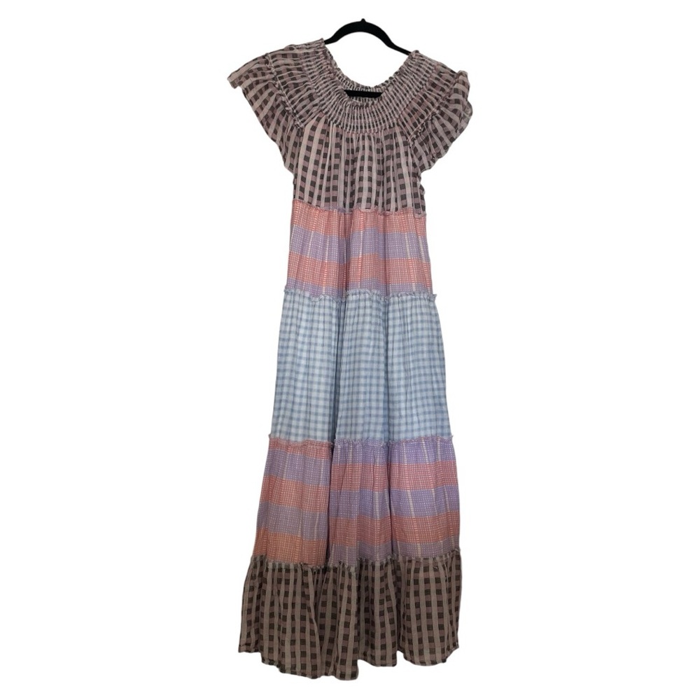 Free people maxi mixed fabric Women’s dress